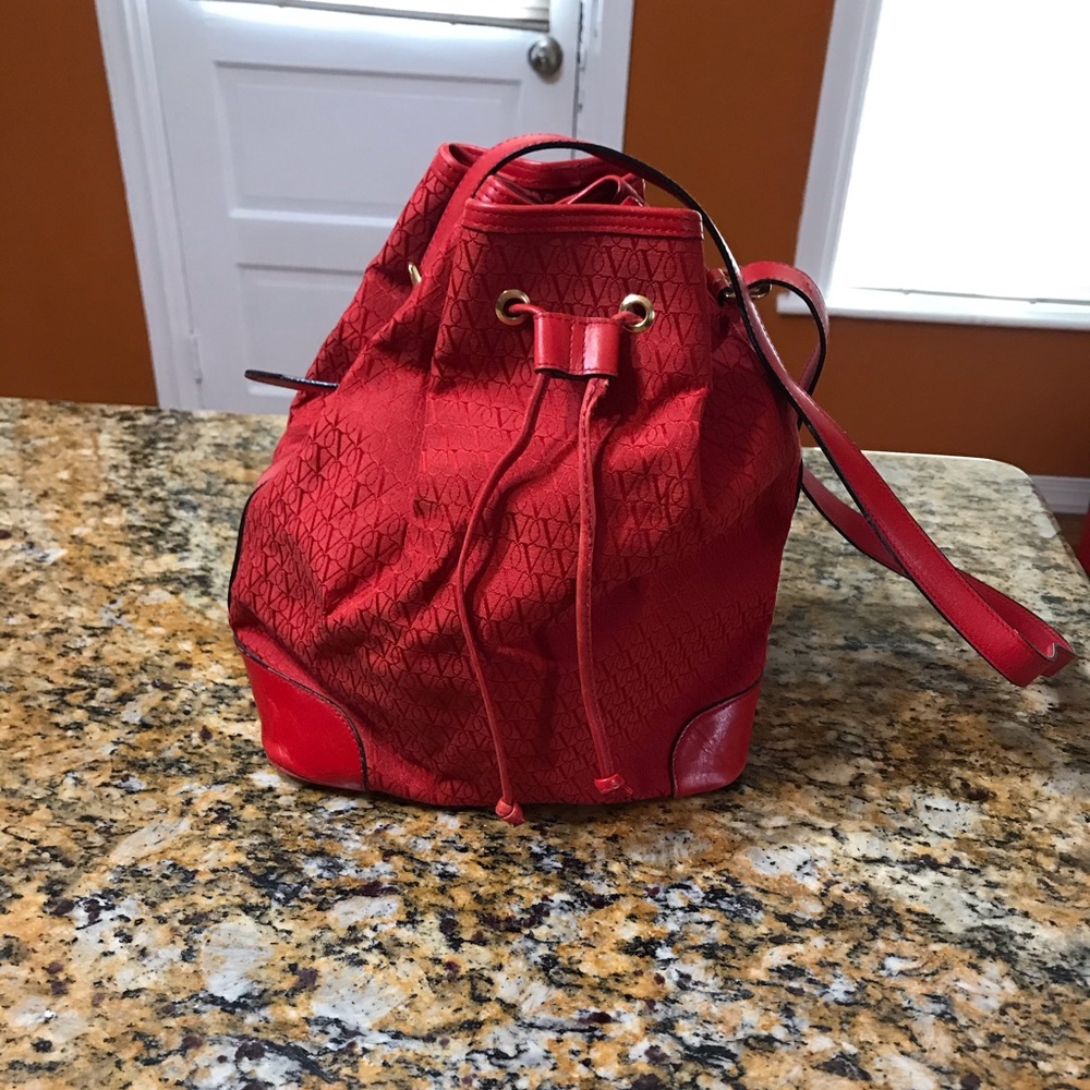 Valentino Garavani Logo Vintage Bucket Bag